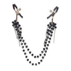Затискач для сосків Art of Sex - Nipple clamps Sexy Jewelry Black фото і опис