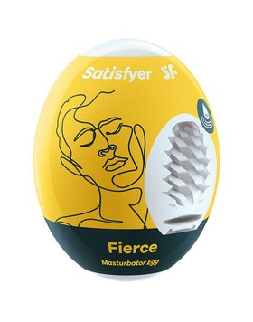 Самосмазывающийся мастурбатор-яйцо Satisfyer Masturbator Egg Fierce, одноразовый, не требует смазки фото и описание