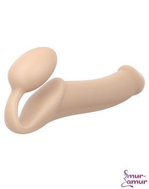 Безремневой страпон Strap-On-Me Flesh XL, полностью регулируемый, диаметр 4,5см фото и описание