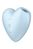 Вакуумний стимулятор-серце з вібрацією Satisfyer Cutie Heart Blue фото і опис