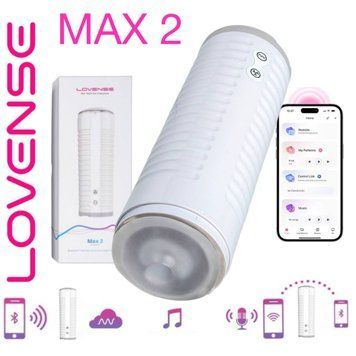 Смарт-мастурбатор Lovense MAX 2 з вібрацією і стискним каналом
