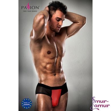 Распродажа!!! Мужские трусики с красным гульфиком Passion 007 THONG red XXL/XXXL фото и описание