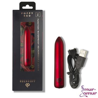 Віброкуля Rocks Off Bullet Poppy Red 16 Settings