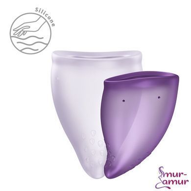 Набір менструальних чаш Fun Factory FUN CUP EXPLORE KIT, 2 шт, Multicolored Violet, об&rsquo;єми 20 та 30 мл