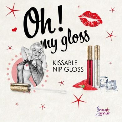 Набір блисків для сосків Bijoux Indiscrets Kissable Nip Gloss DUET (2×13 мл) фото і опис