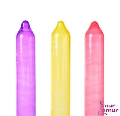Презервативы Holographic Recare Color Fruit Flavour Condoms 3 шт, ароматы: мята, банан, клубника