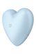 Вакуумный стимулятор-сердечко с вибрацией Satisfyer Cutie Heart Blue фото