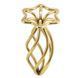 Металева анальна пробка LOCKINK SEVANDA Hollow Spiral Golden, S, золотиста, діаметр 2,6 см