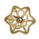 Металева анальна пробка LOCKINK SEVANDA Hollow Spiral Golden, S, золотиста, діаметр 2,6 см