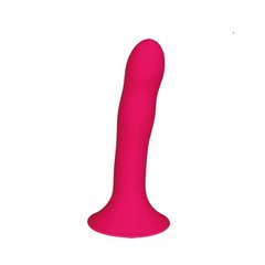 Дилдо с присоской Adrien Lastic Hitsens 4 Pink, отлично для страпона, диаметр 3.7см, длина 17,8см фото и описание