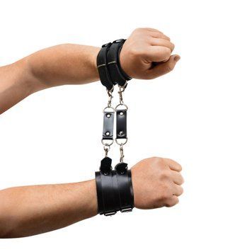 Наручники мужские Art of Sex - Handcuffs Dragons man из экокожи, цвет черный фото и описание