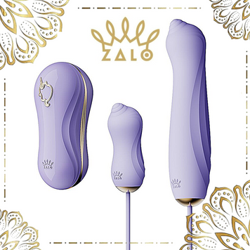 Набір 3в1 Zalo &ndash; UNICORN Set Violet, віброяйце, пульсатор, вакуумний стимулятор