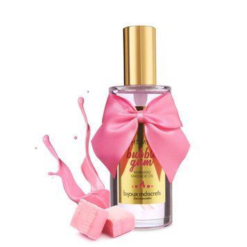 Розігрівальна олія Bijoux Indiscrets Light my Fire &ndash; Strawberry Bubblegum (100 мл) фото і опис