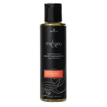 Масажна олія Sensuva Me&You Wild Passion Fruit & Island Guava (125 мл) з феромонами фото і опис