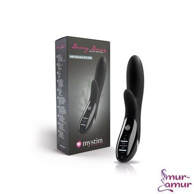 Вибратор-кролик с электростимуляцией Mystim Daring Danny eStim Black, миостимулятор