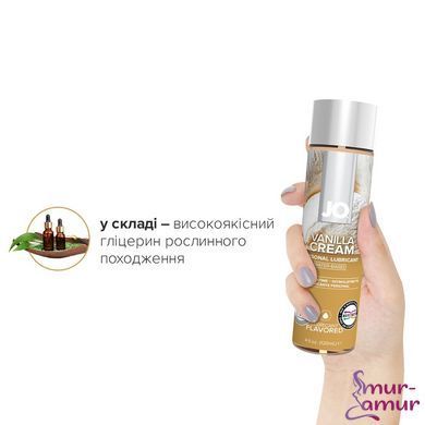 Смазка на водной основе JO H2O &mdash; Vanilla Cream (120 мл) без сахара, растительный глицерин фото и описание