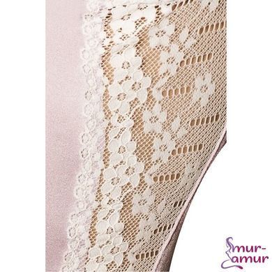 (SALE) Корсет с пажами SHANTI CORSET pink L/XL - Passion Exclusive, трусики, оборочка фото и описание