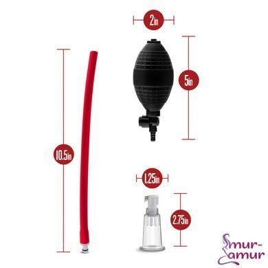 Вакуумная помпа для клитора Blush Temptasia &ndash; Beginner's Clitoral Pumping System, механическая, груша