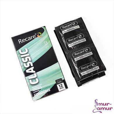 Презервативи Holographic Recare Classic Condoms 12 шт, класичні