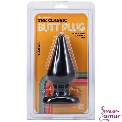 Анальна пробка Doc Johnson Smooth Classic Large - Black, макс. діаметр 5,7 см
