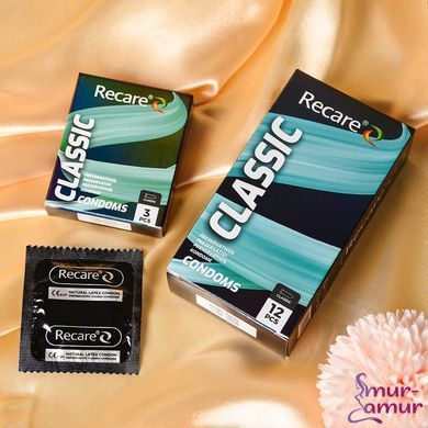 Презервативи Holographic Recare Classic Condoms 12 шт, класичні