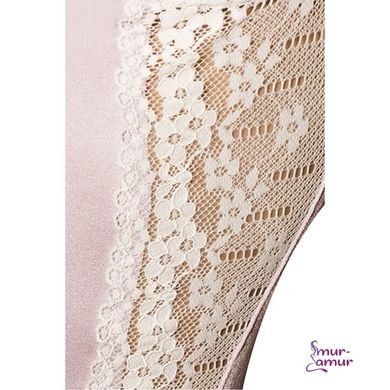 (SALE) Корсет з пажами SHANTI CORSET pink L / XL - Passion Exclusive, трусики, оборочка фото і опис