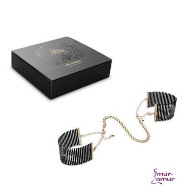 Наручники Bijoux Indiscrets Desir Metallique Handcuffs - Black, металлические, стильные браслеты фото и описание