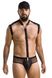Комплект эротического мужского белья Passion 038 Set John L/XL Black, боди, кепка фото