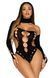 Бесшовное боди на одно плечо Leg Avenue Seamless thong back bodysuit, One Size, черное фото