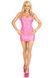 Виниловое мини-платье Leg Avenue Pink vinyl mini dress S, розовое фото