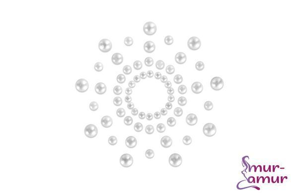 Пэстис из кристаллов Bijoux Indiscrets - Mimi Pearl, украшение на грудь фото и описание
