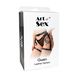 Сексуальные гартеры Art of Sex - Gwen из натуральной кожи, размер XS-2XL, цвет черный фото
