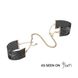 Наручники Bijoux Indiscrets Desir Metallique Handcuffs - Black, металеві, стильні браслети фото