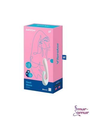 Смарт вибратор-кролик с подогревом Satisfyer Heat Wave Mint фото и описание