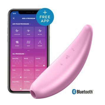 Вакуумний кліторальний стимулятор Satisfyer Curvy 3+ фото і опис
