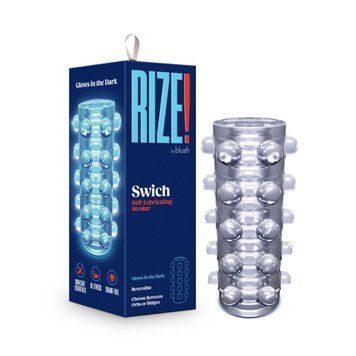 Мастурбатор Blush Rize &ndash; Swich Glow in the Dark Masturbator Clear, двусторонний, светится в темноте фото и описание