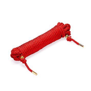 Веревка для шибари Liebe Seele Shibari 10M Rope Red, комбинированный состав фото и описание
