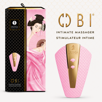 Кліторальний вібратор Shunga Obi Light Pink