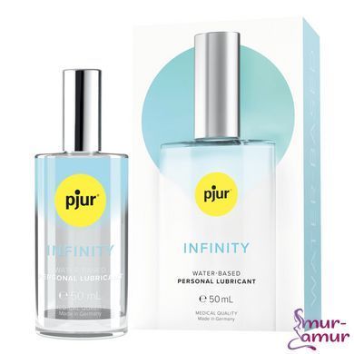 Премиальный лубркант на водной основе pjur INFINITY water-based 50 мл, без отдушек и консервантов фото и описание