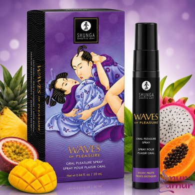 Спрей для посилення слиновиділення Shunga Waves of Pleasure Exotic Fruits фото і опис