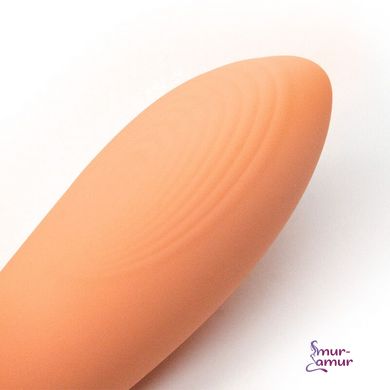 Вакуумний вібратор Kistoy Tina Mini Orange, вагінально-кліторальний фото і опис