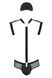 Комплект эротического мужского белья Passion 038 John S/M Black, боди, кепка фото