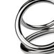 Тройное эрекционное кольцо Sinner Gear Unbendable - Triad Chamber Metal Cock and Ball Ring - Large фото
