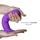 Дилдо с присоской Adrien Lastic Hitsens 3 Purple, отлично для страпона, диаметр 4,1см, длина 18,2см фото