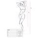 Бодістокінг Passion BS005 white, укорочений комбінезон фото