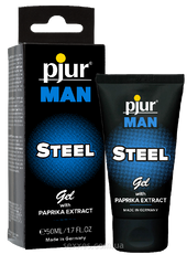 Гель для пениса стимулирующий pjur MAN Steel Gel 50 ml с экстрактом паприки и ментолом фото и описание