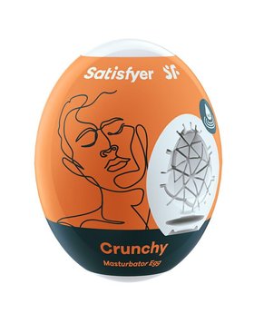 Самосмазывающийся мастурбатор-яйцо Satisfyer Masturbator Egg Crunchy, одноразовый, не требует смазки фото и описание