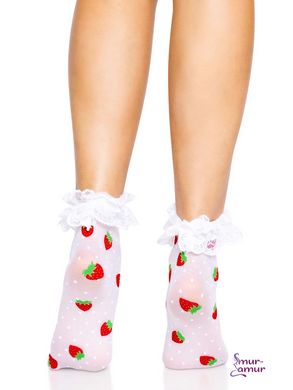 Leg Avenue Strawberry ruffle top anklets фото и описание