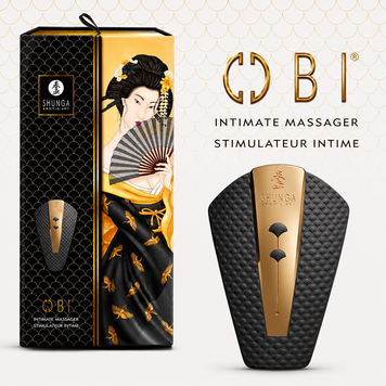 Кліторальний вібратор Shunga Obi Black