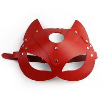 Маска Кішечки Art of Sex - Cat Mask, Червоний фото і опис